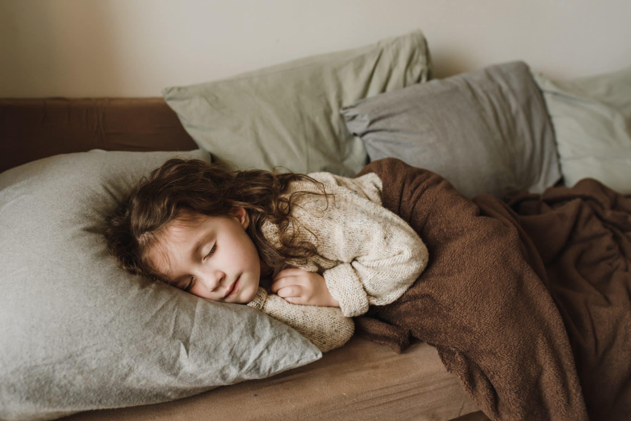 Little girl sleeping peacefully.